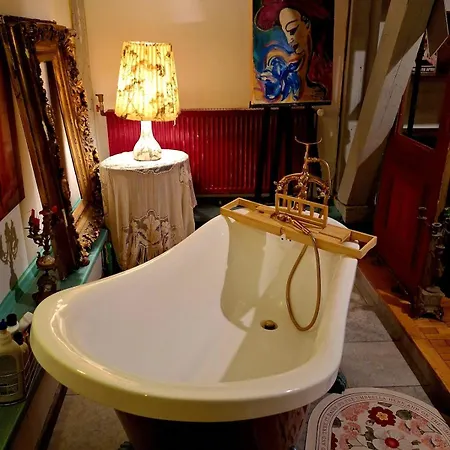 Vintage Bath Artist Sanctuary Calea Victoriei Apartment